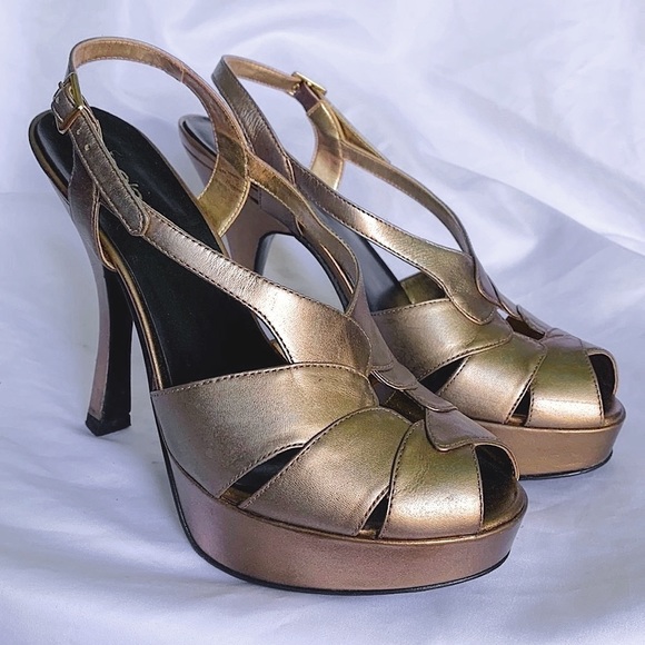 Bebe Metallic Heels - Picture 8 of 8
